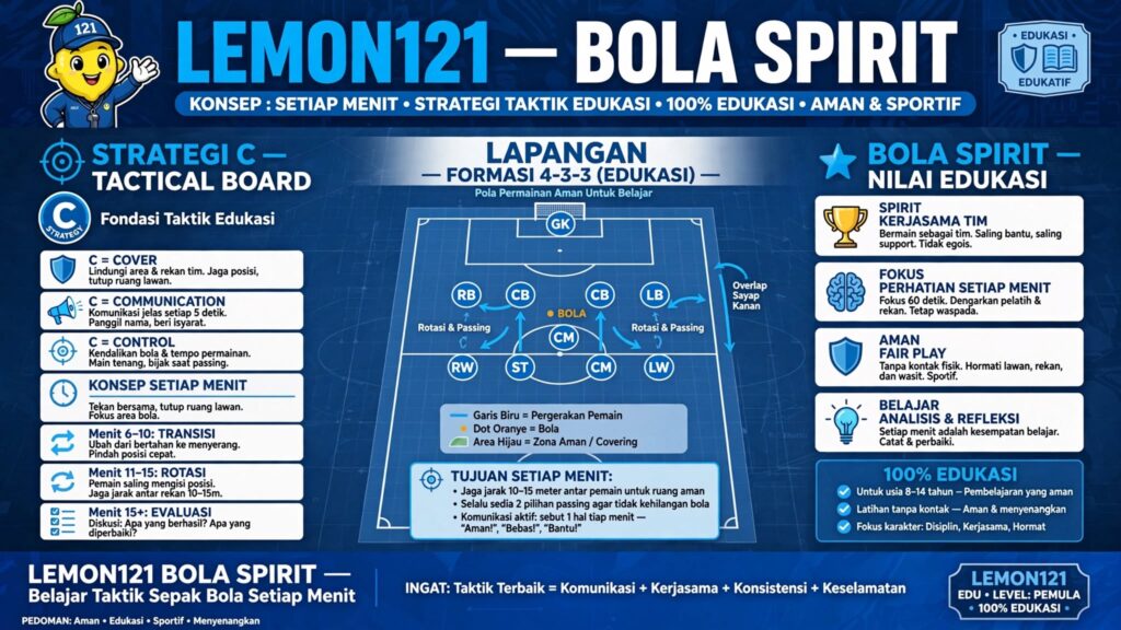 LEMON121 Bola: Spirit There is in Setiap Menit